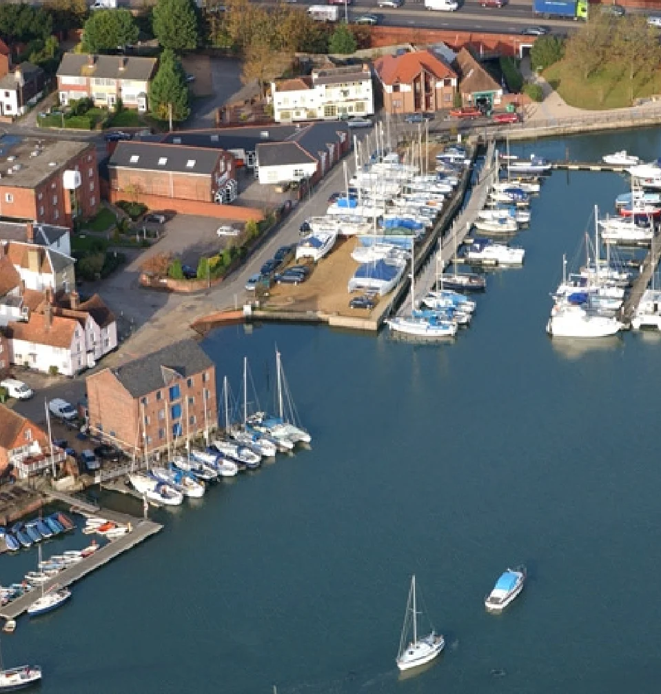 High angle view of Fareham UK