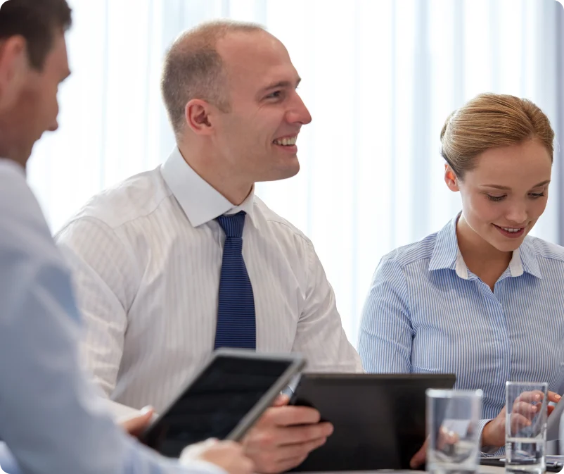 Accountants at work in the office